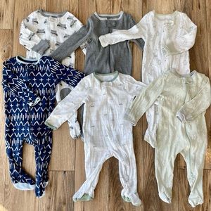 Cloud Island Baby Boy Sleep n’ Play Pajamas; 6-9 months